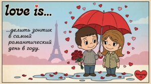 Love is under the umbrella